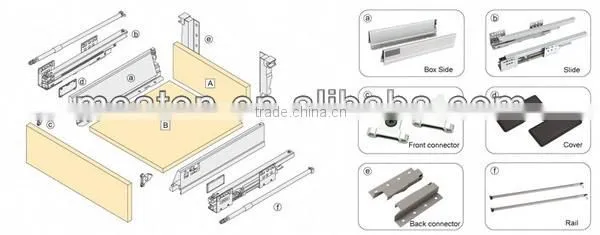 Promotional updated drawer tandembox sliders