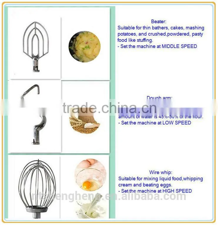 b20f commercial kitchen mixer and butter mixing machine