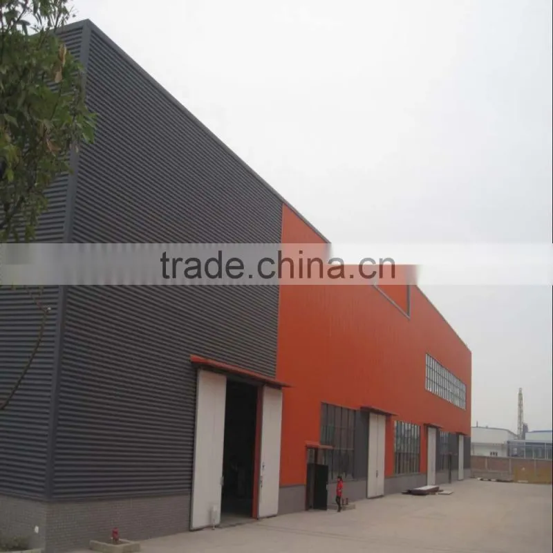 2016 China new qualified prefab factory building structure steel workshop