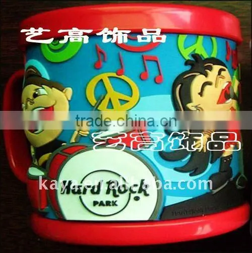 Custom ABS custom 3d cups with pvc cover