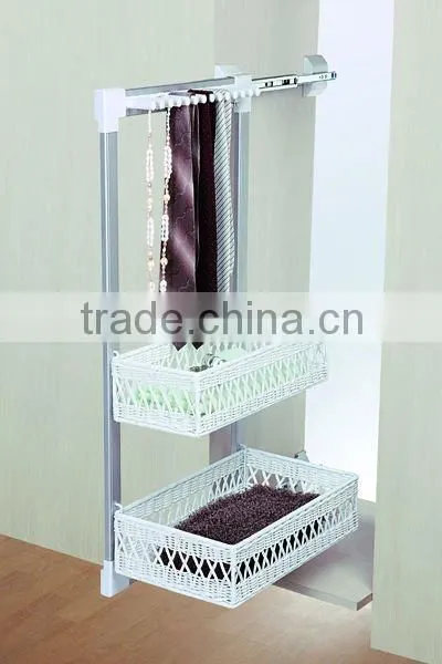 Side pull-out clothes rack