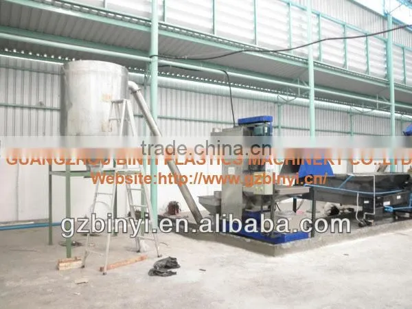 Guangzhou machinery manufacturer plastic used water bottle crushing washing drying recycling line