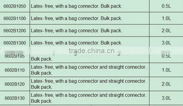 factory direct sale latex-free bags breathing
