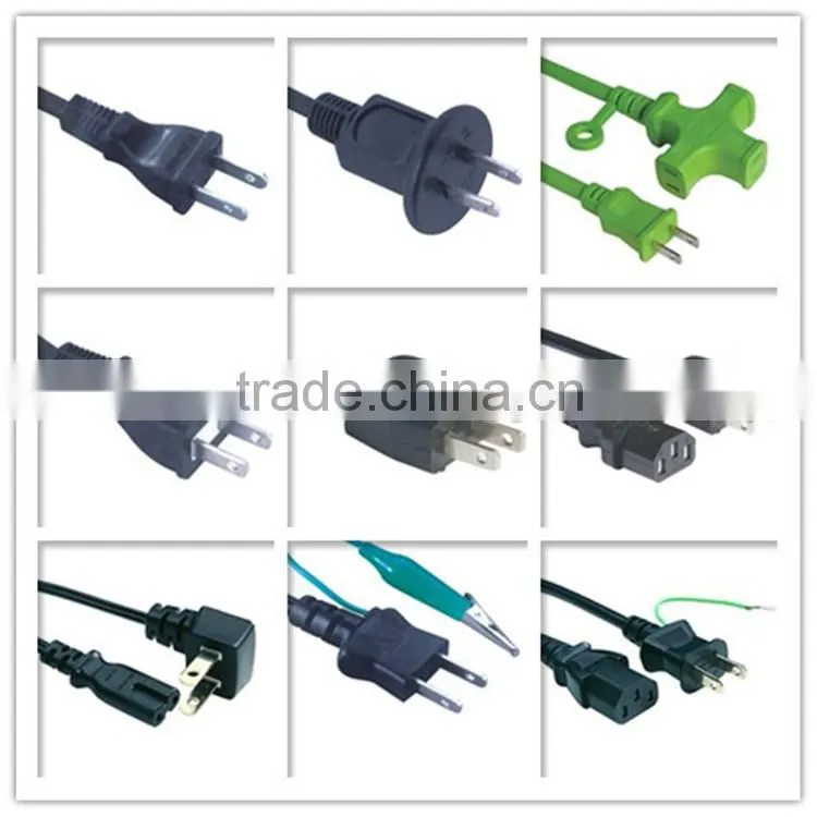 Japan 2 pin plug right angle power cable