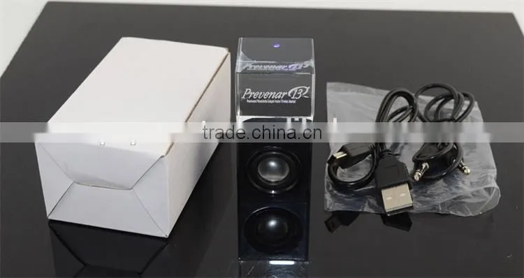 Wired Crystal Speaker with Laser Logo