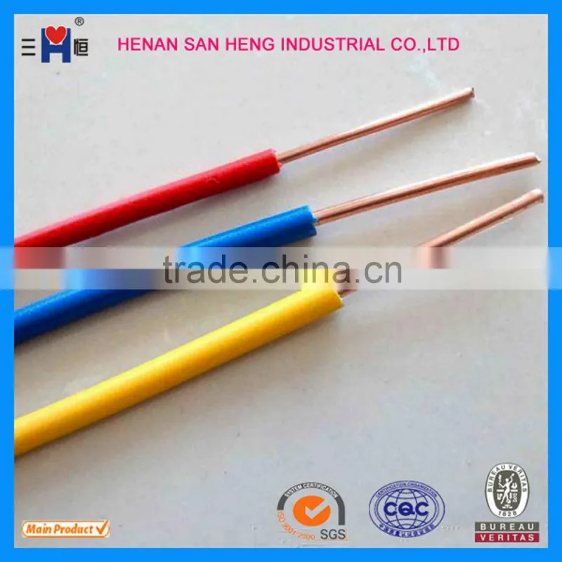 H05V-U 2.5mm earthing copper conductor electrical cable price