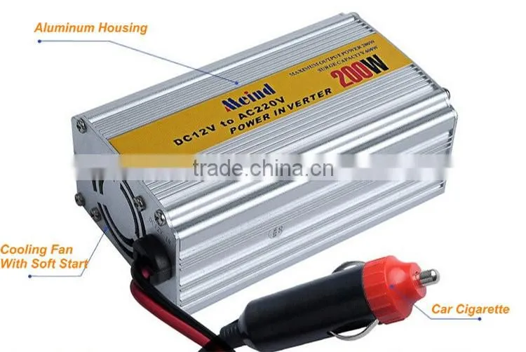 Full power hot sales solar inverter 200w 12v 24v DC/AC converter 50~60hz
