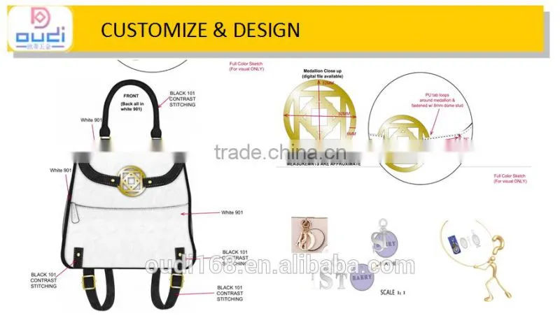 19mm Bag Hardware D-ring For Women Bag Side Parts Leather Decoration Accessories