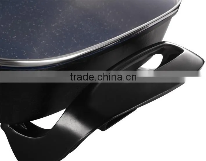 Square Electric Frying Pan With Temperature Adjustable Knob