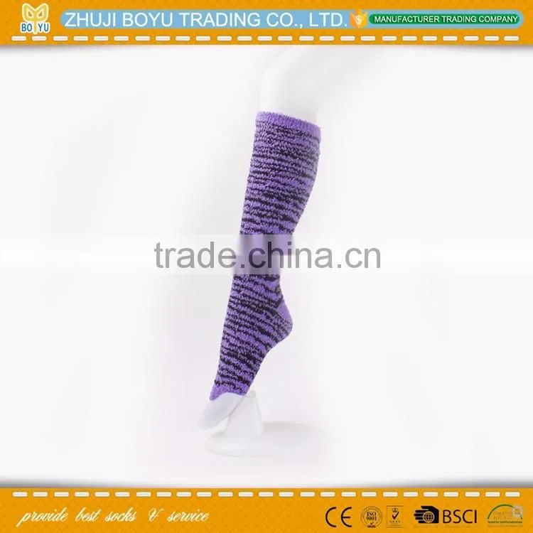 BY-161610 Best Prices Latest novel design women knee high cotton sock fast shipping
