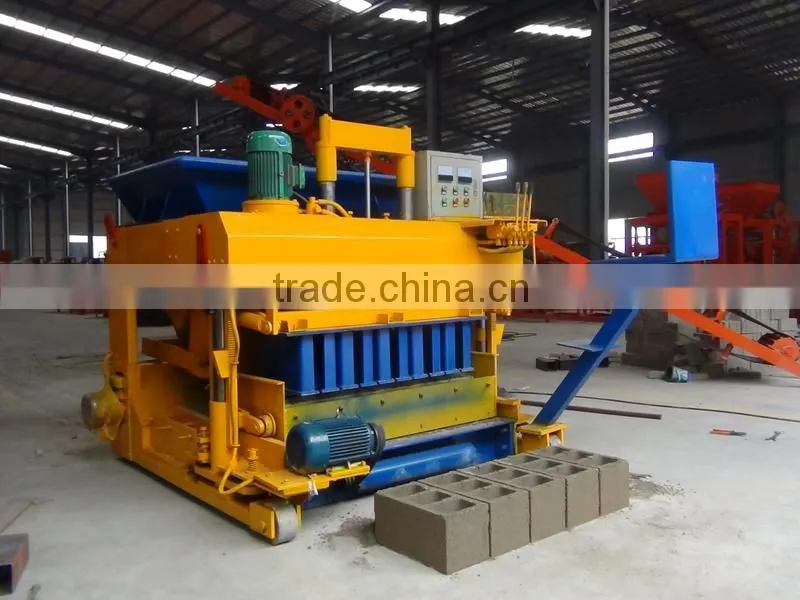 Movable concrete hollow&solid block making machine/Egg laying concrete block machine