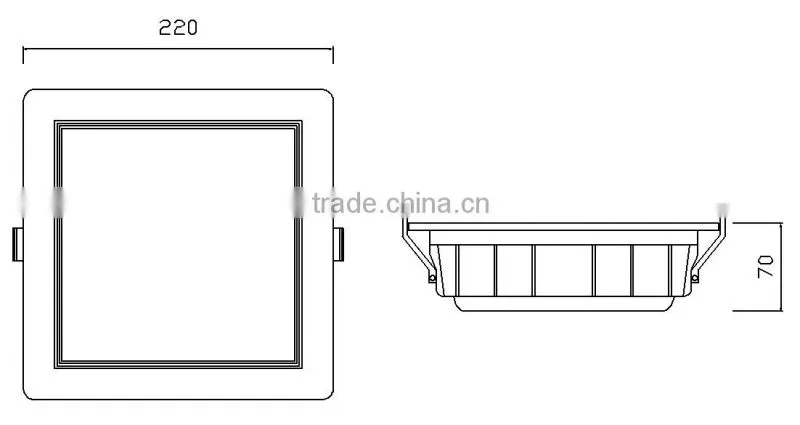Nice Design samsung color Temperature Ce Saa Retangular 30w Adjustable Led Downlight