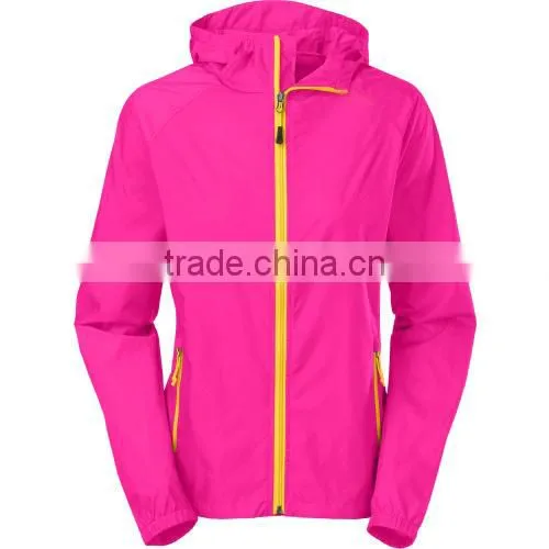 Women nylon windbreaker jackets