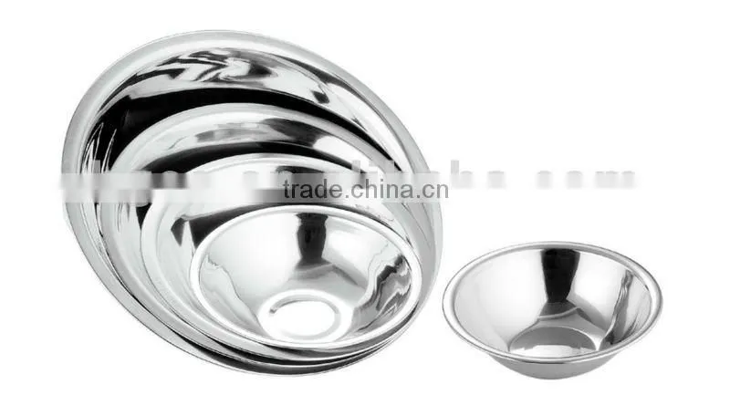 Stainless Steel 5pcs Round Mixing bowls set bowl stainless steel