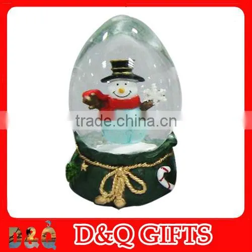 Egg shaped Christmas water globe,snow globe