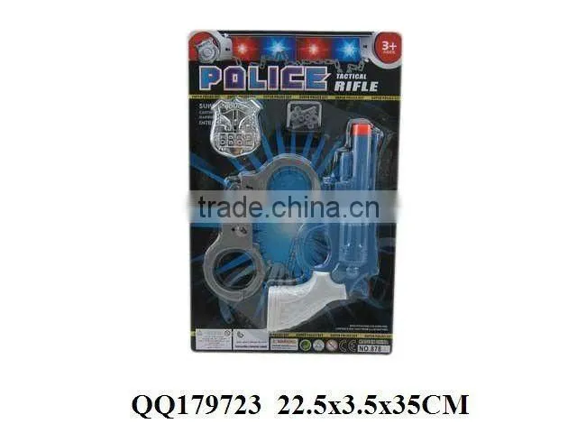 Lifelike police play set, plastic police game