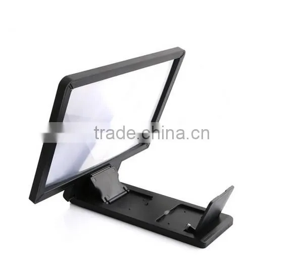 Foldable mobile phone LCD LED screen magnifier bracket,mobile phone screen magnifier Enlarge stand Cellphone Magnifier
