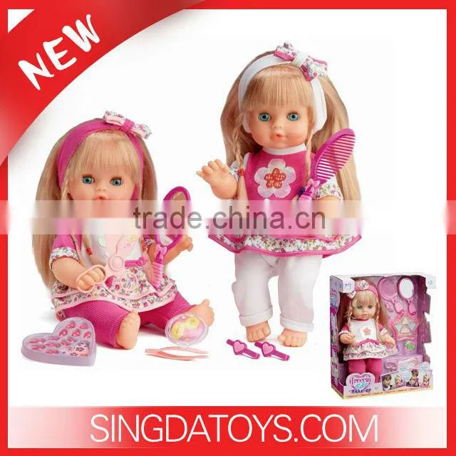 HOT SELLING ! 2014 New Design B033 B/O Baby Fashion Doll