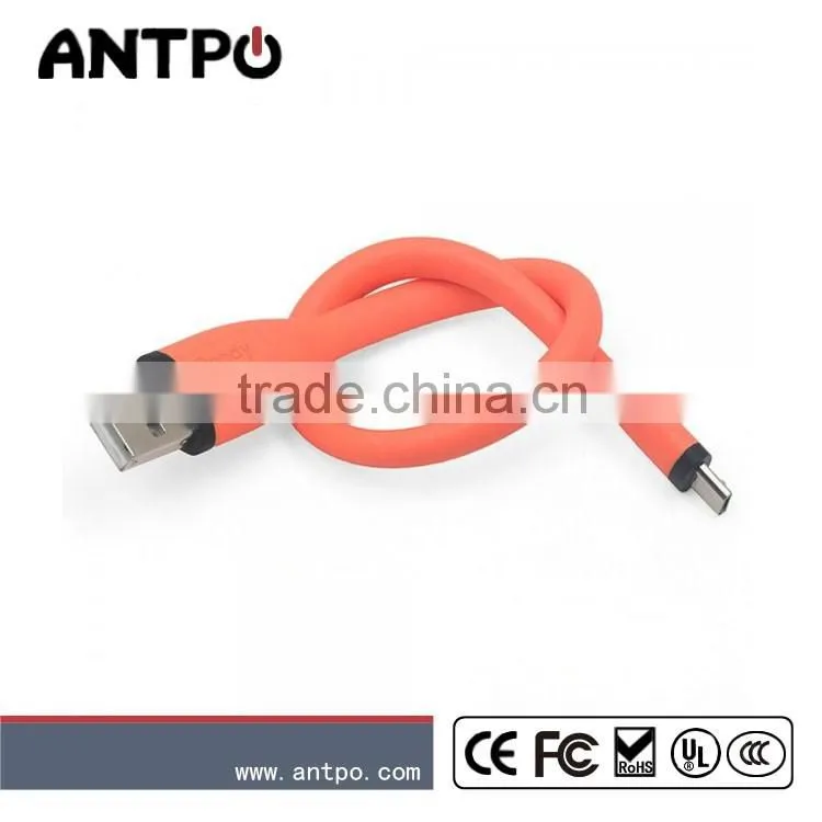 Fast charging bendy usb cable for android charger cable