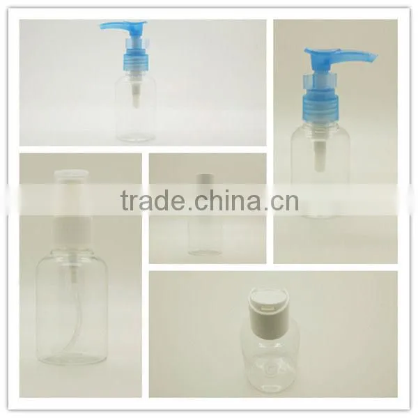 50ml PET plastic cosmetic bottle for shampoo