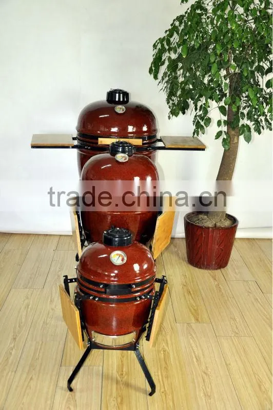 glossy glazed ceramic kamado grill