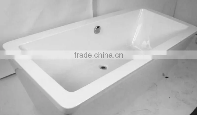 Square Bathtub Free Standing Acrylic Bathtub