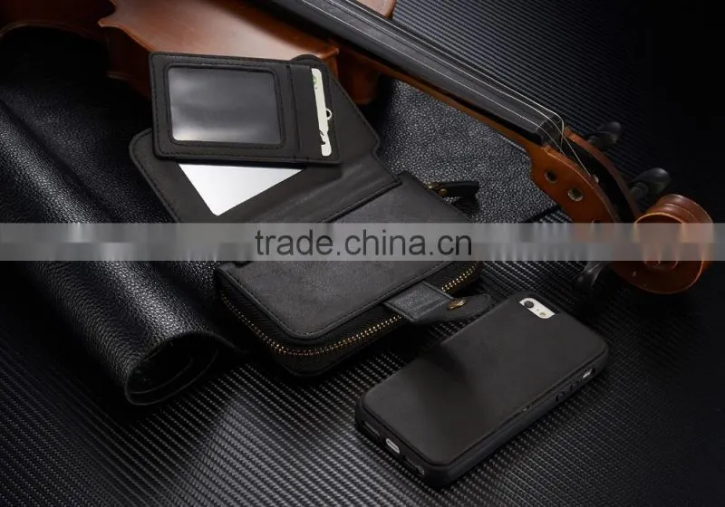 Factory supply attractive flip wallet case for iphone 5se