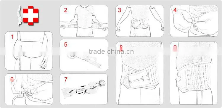 Chinese medical equipment back support gridle for waist protection