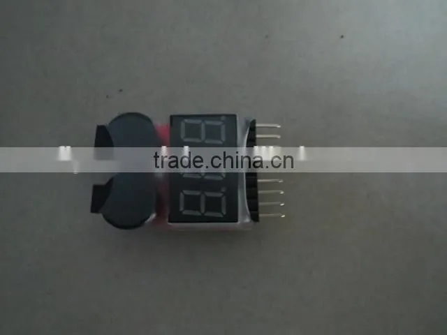 Voltage Test 1-8S RC model Lipo Battery Voltage Meter Low Voltage Buzzer Alarm