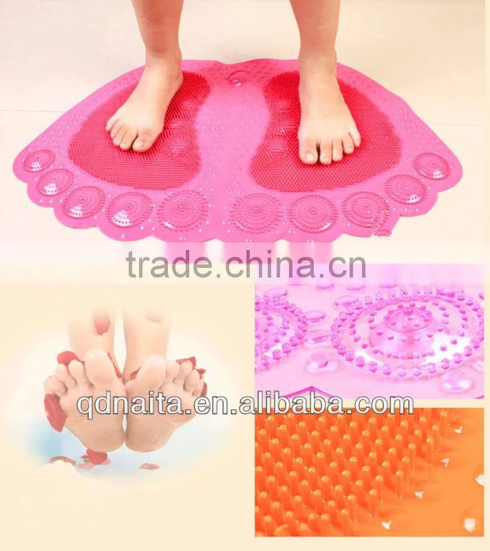 stones bath mat with sucker safety Wholesale pvc pebble oval bath mat