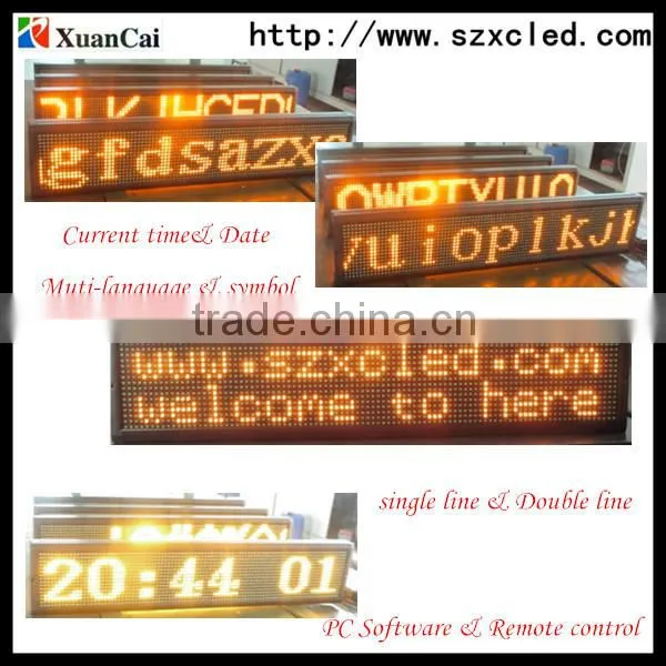Fashionable,Cool,P7.62,16*96 led two-line, scrolling sign/billboard/display