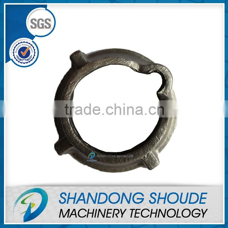 Cast iron top cup for cuplock system scaffolding