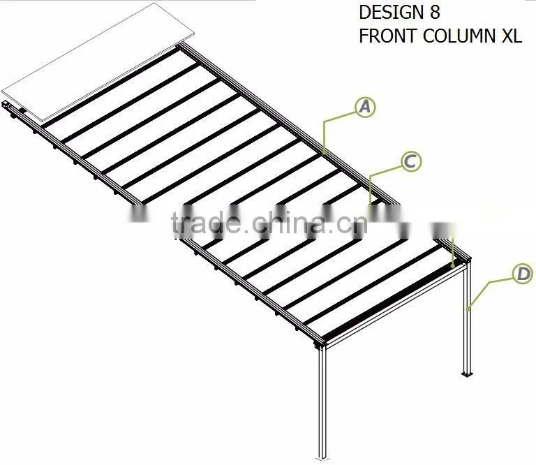 Retractable Pergola Shade/Retractable Pergola Patio Covers