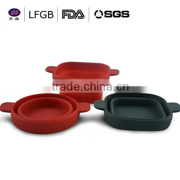 with stock ! factory price hot sale professional collapsible silicone bowl