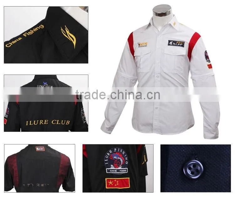 Anti-UV Wholesale Fishing Shirts100% Polyester Sportswear