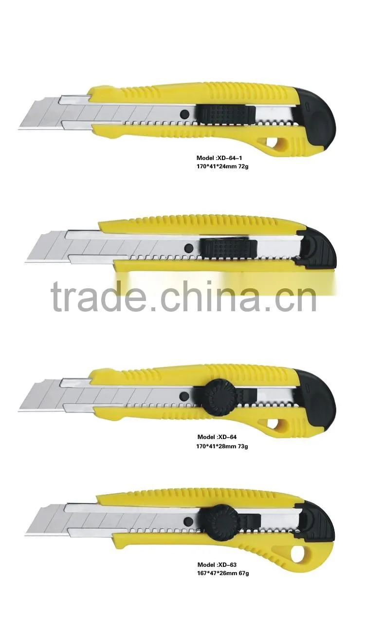 18mm Snap Off Blade Plastic handle screw lock Stationery Cutter