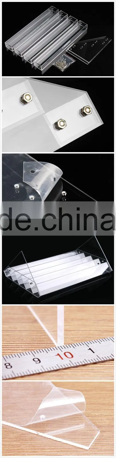 Acrylic Clear Nail Polish Storage Box Plastic Display Box for nail polish