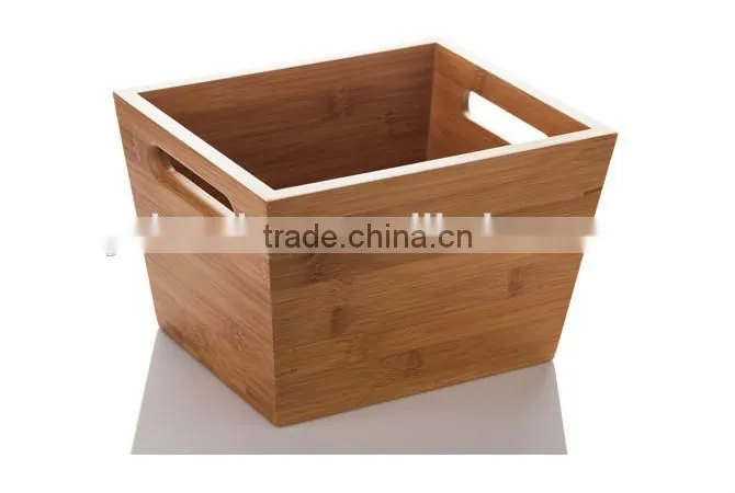 eco-friendly bamboo sugar and snacks storage box