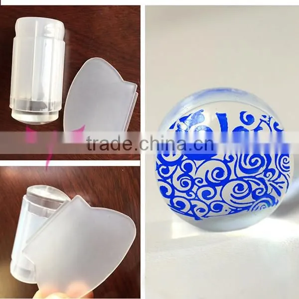 white nail stamper set,hot clear nail stamper can see stamping image made in china