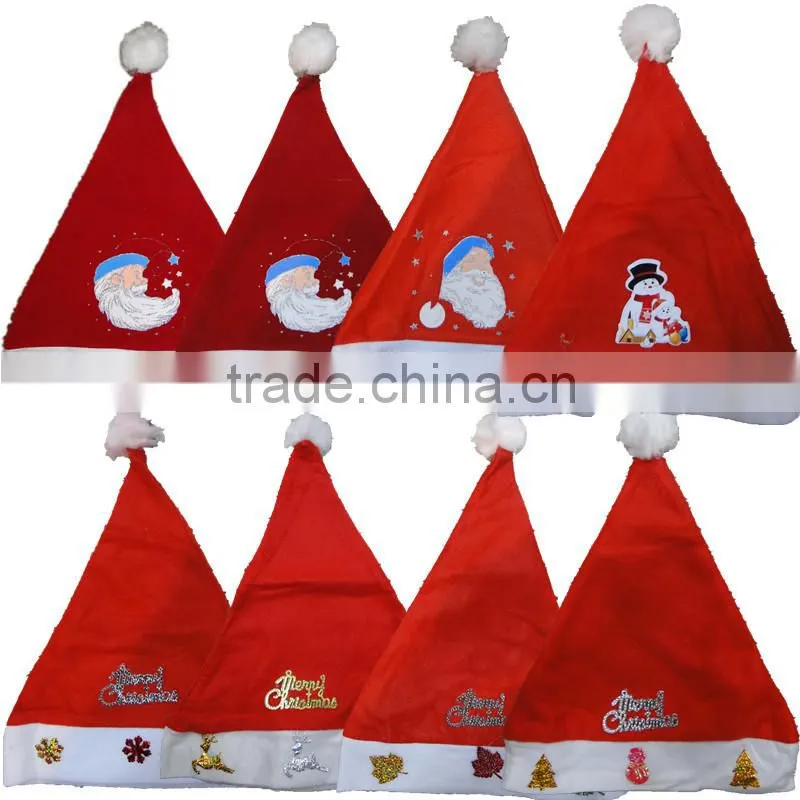 hot wholesale 2015 christmas gift party decorations new design christmas hat