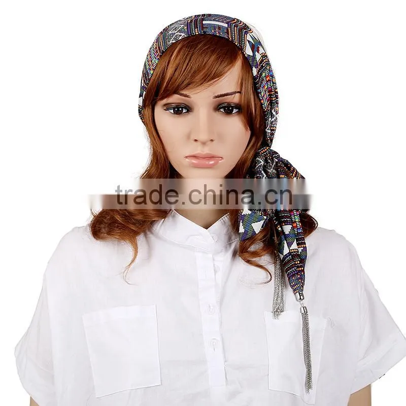 Top sale funny tetris printing scarf, Crumpled scarf