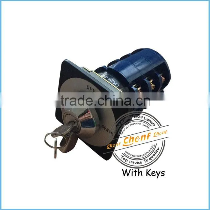 Newest Universal Electrical Rotating Cam SwitchWith Keys 20A,25A,32A and 63A