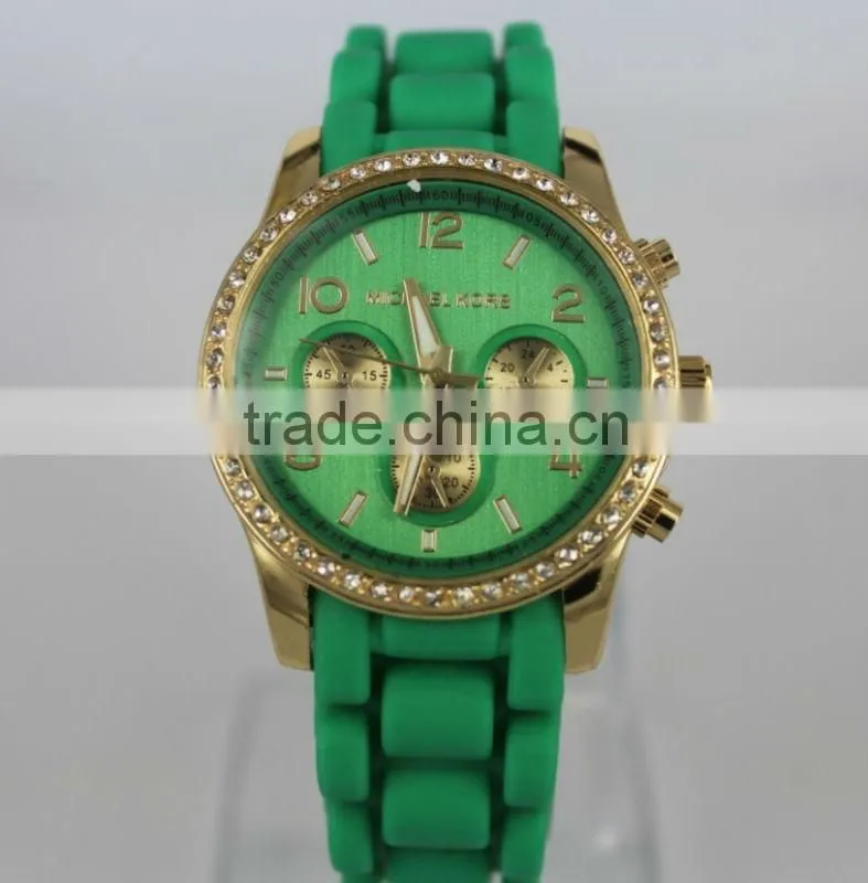 Korean ladies crystal watch 2013, 1 piece for MOQ