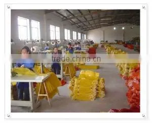 PP and PE mixed knitted plastic mesh bags with drawstring