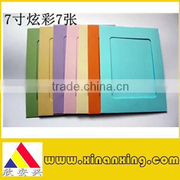 round design paper photo frame with window