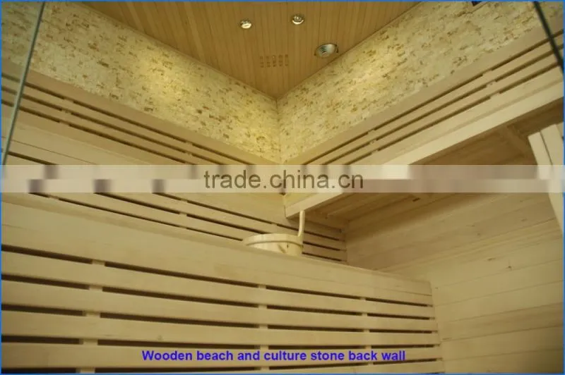 3~4 person traditional stone dry steam sauna room