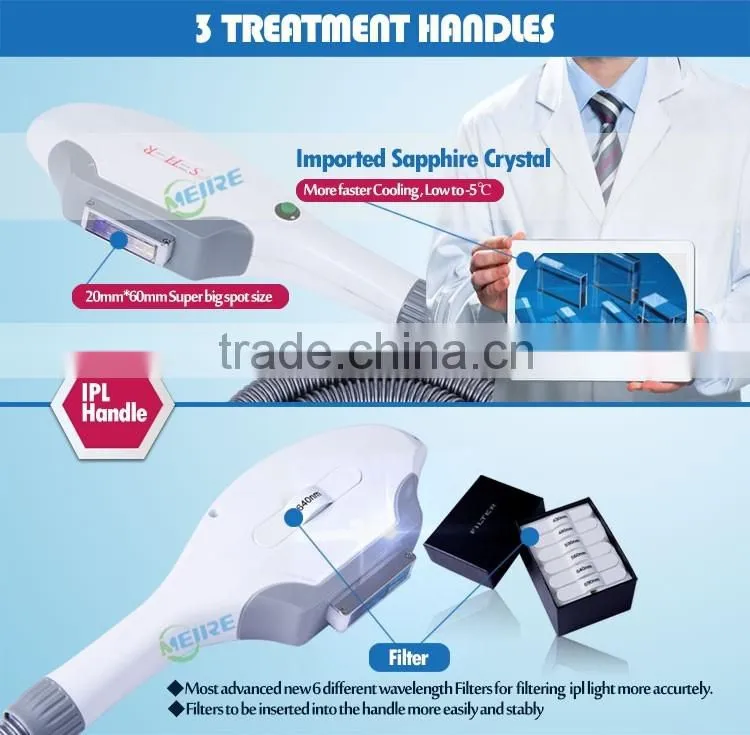 Best seller 2016 e light ipl rf system laser machine