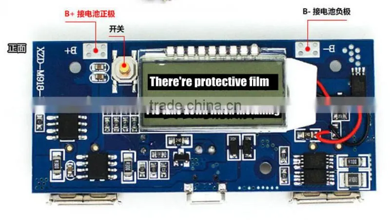 18650 Power Bank 5v usb charger circuit board Step Up Module 5V 1A 5V 2.1A double usb output supt 3.7V lithium battery ,polymer