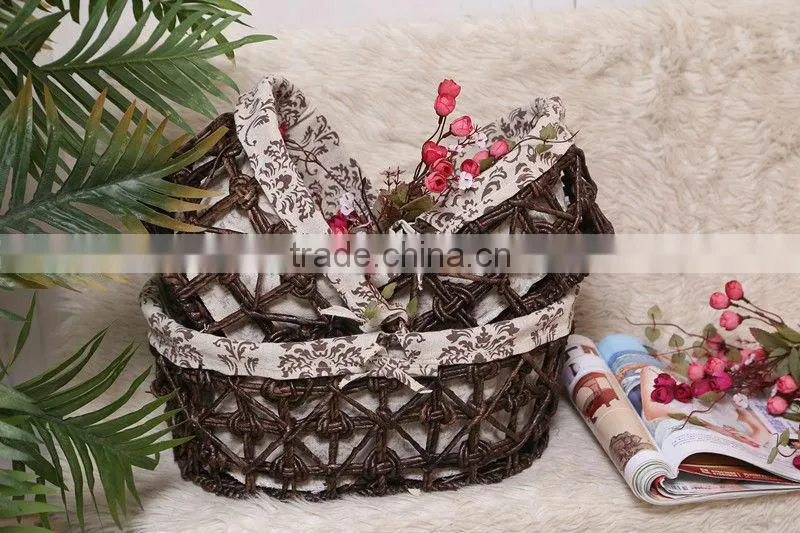7 hand woven - pastoral style - straw - Storage Basket - Storage Basket - water basket - sundry basket - woven baskets