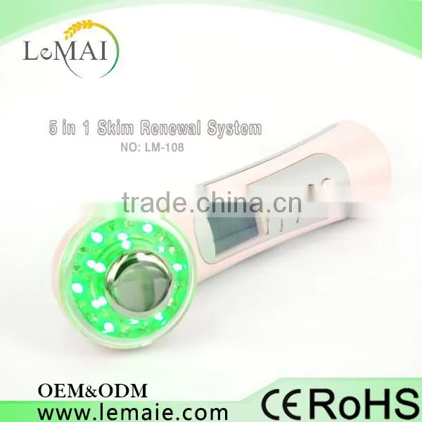 5 in 1 ultrasonic facial massager ionic facial massager as seen on tv